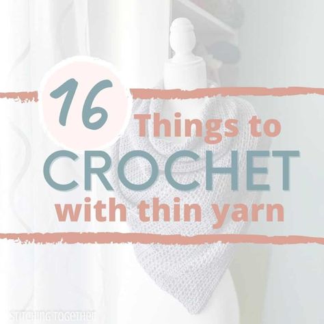 Size 1 Yarn Crochet Patterns, Silk Yarn Projects, Cotton Yarn Crochet Projects, Cotton Yarn Projects, Cotton Yarn Patterns, Things To Crochet, Yarn Projects Crochet, Crochet With Cotton Yarn, Cozy Crochet Patterns