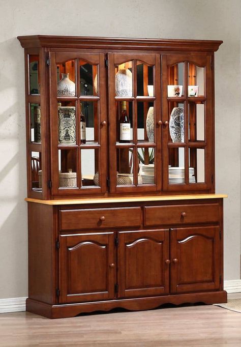 China Cabinets And Hutches, Oak China Cabinet, Buffet And Hutch, Crockery Cabinet, Crockery Unit, Raised Panel Doors, Wood Sample, Beautiful Cabinet, Cabinet Design