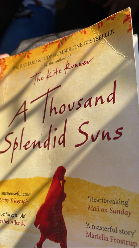 Thousands Splendid Suns Book, A Thousand Splendid Suns Aesthetic, A Thousand Splendid Suns, 2024 Books, Books Tbr, Khaled Hosseini, The Kite Runner, Sun Aesthetic, English Books