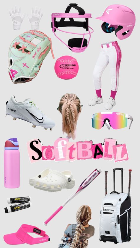 Softball Gear, Softball Bags, Cute Christmas Ideas, Softball Stuff, Softball Outfits, Cheer Workouts, Body Outline, Softball Season, Softball Hairstyles