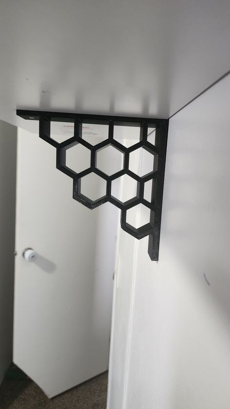 Honeycomb Shelf, Honeycomb Shelves, 3d Printer Projects, Shelf Brackets, 3d Printer, 3d Print, Honeycomb, 3d Printing, 3 D