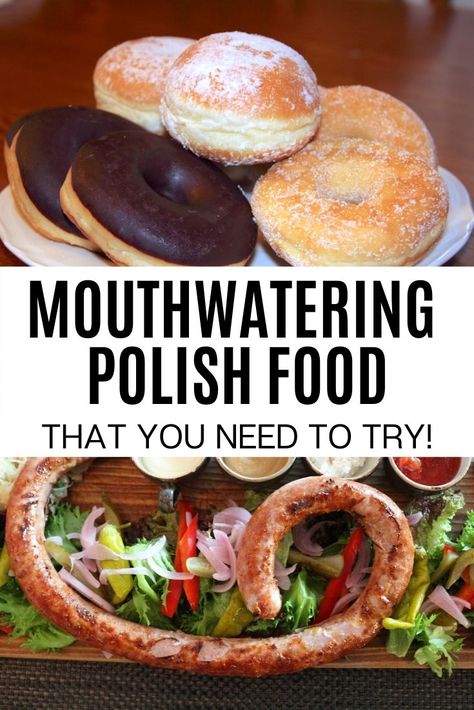 Looking for the traditional Polish food? Check out this ultimate list of Polish desserts, side dishes, main courses, and snacks. Poland Street, Polish Foods, Poland Food, Polish Desserts, Food To Try, Travel Foodie, Food Trip, Polish Food, Poland Travel