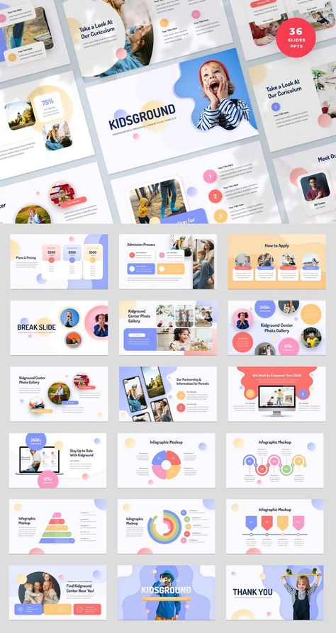 Kindergarten and Preschool PowerPoint Presentation Template - 36 PowerPoint Slides Preschool Portfolio Ideas, Internship Presentation, Powerpoint Slide Design, Powerpoint Templates Free Download, Slide Layout, Portfolio Designs, Baby Slide, Ppt Free, Powerpoint Slide Designs