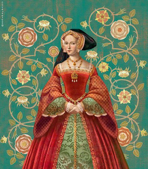 2018 CA's Award of Excellence Six Tudor Queens #design #graphicdesign #diseño Katherine Howard, Tudor Fashion, Wives Of Henry Viii, Anne Of Cleves, Hans Holbein, Tudor Dynasty, Tudor Era, Catherine Of Aragon, King Henry Viii