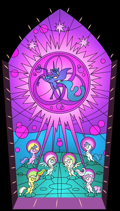 Friendship is Magic - Window by BeckieRGB Elements Of Harmony, Unicorn Vector, Sparkle Unicorn, Celestia And Luna, Nightmare Moon, My Little Pony Twilight, My Little Pony Wallpaper, Mlp Fan Art, My Little Pony Characters