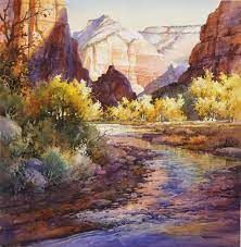 Following in the Footsteps of Thomas Moran – Roland Lee Thomas Moran, Winter Landscapes, Travel Sketchbook, Zion National Park Utah, Southwestern Art, Watercolor Tutorials, Watercolor Lessons, Painting Lessons, Rock Formations