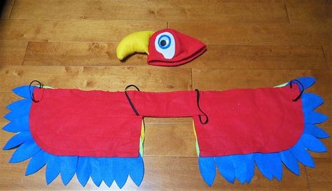 Parrot Costume Diy Women, Bird Costume Kids, Alice In Wonderland Fancy Dress, Parrot Costume, Aladdin Costume, Chicken Costumes, Sewing Logo, Cartoon Character Costume, Bat Costume