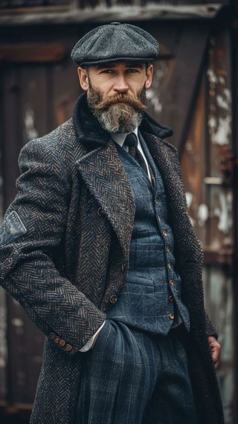 Rugged Gentleman Style, Aquaman Injustice, Elegant Menswear, Beard Suit, Winter Outfits For Men, Jaket Motor, Dapper Gentleman Style, Dapper Mens Fashion, Outfits For Men