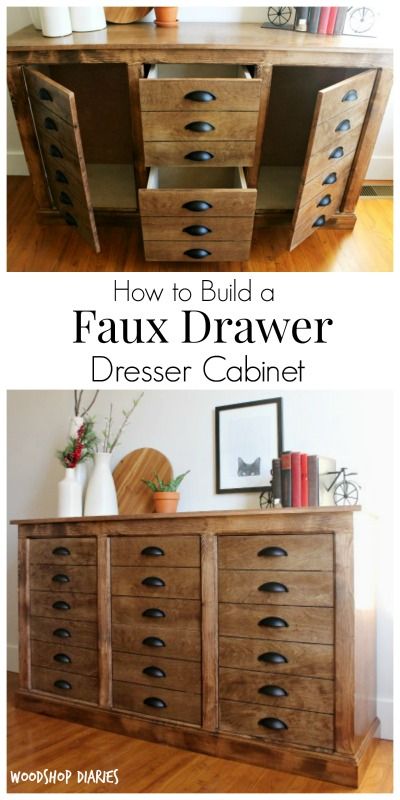 Farmhouse Cabinets Storage Cabinets, Faux Apothecary Dresser, Apothecary Dresser, Diy Apothecary, Free Building Plans, Modern Farmhouse Diy, Dresser Cabinet, Apothecary Cabinet, Board Storage