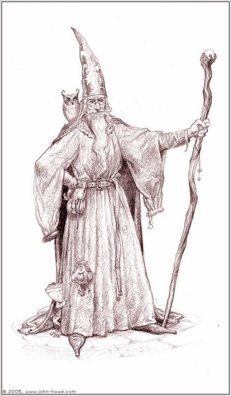 Mystical Wizard Art, Wizard Drawing Reference, Old Wizard Art, Wizard Pictures, Wizard Reference, Wizard Sculpture, Cool Wizard, Wizard Drawing, Wizard Illustration