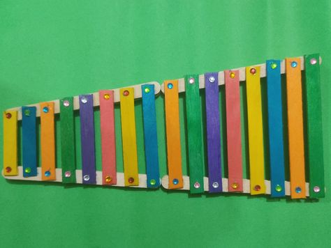 Xylophone Craft, Free Science Worksheets, Teacher Crafts, Teacher Craft, Ice Cream Stick, Science Worksheets, Fun Diy Crafts, Craft Stick Crafts, Preschool Crafts