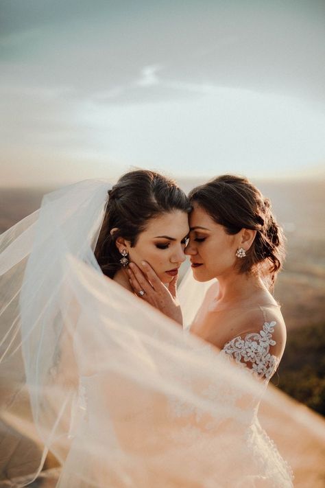 2 Brides Wedding, Lesbian Wedding Photoshoot Photo Ideas, Lesbian Elopement Photography, Lesbian Wedding Photo Ideas, Lesbian Wedding Photography Poses, Lgbtq Wedding Two Brides, Two Brides Wedding, Wedding Dress Classy, Lgbt Wedding Photography