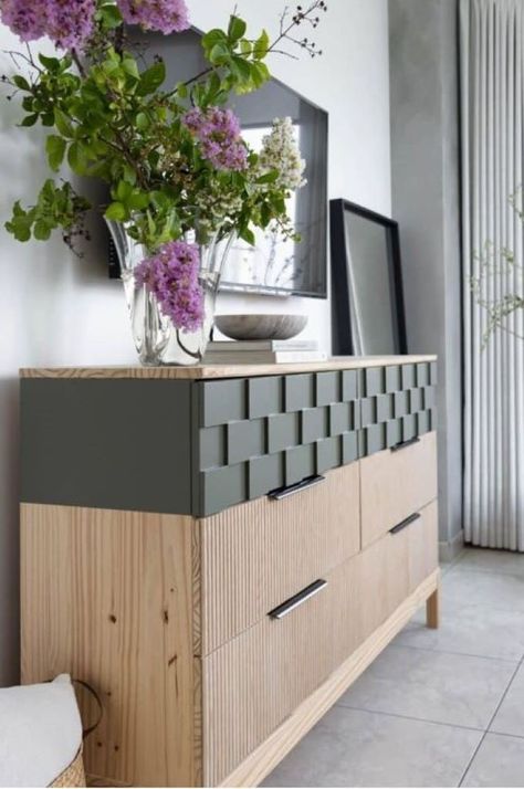 Tarva Ikea Hack, Ikea Home Decor Ideas, Tarva Ikea, Ikea Home Decor, Malm Bed Frame, Tarva Dresser, Ikea Hack Bedroom, Ikea Dresser Hack, Ikea Tarva Dresser