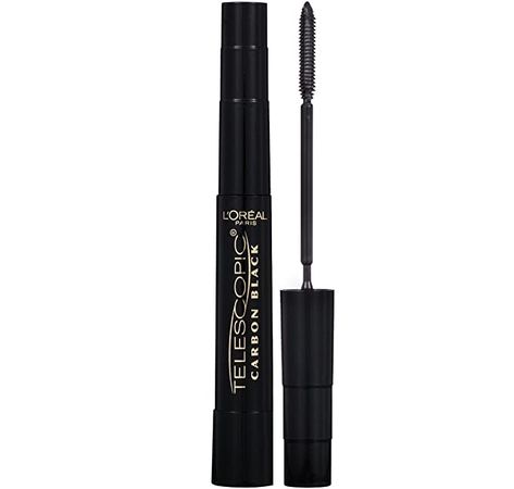 Amazon.com : L'Oreal Paris Makeup Telescopic Original Lengthening Mascara, Carbon Black, 0.27 Fl Oz (Pack of 1) : Loreal Telescopic Mascara : Beauty Lashes Short, Loreal Paris Makeup, Telescopic Mascara, Full Eyelashes, Short Eyelashes, Voluminous Mascara, Paris Makeup, Makeup Help, Black Pigment