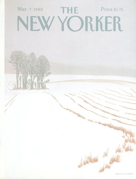 The New Yorker Magazine, New Yorker Magazine, New Yorker Covers, Christmas Cover, Winter Illustration, Old Magazines, Swiss Alps, Winter Art, Vintage Magazines