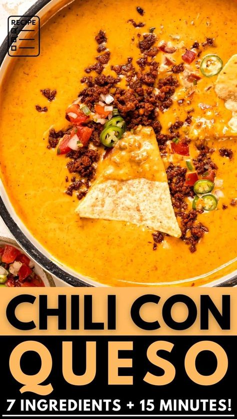 Chorizo Velveeta Dip, Velveeta Chorizo Cheese Dip, Queso With Real Cheese, Nacho Cheese Sauce With Meat, American Cheese Queso Dip, Chorizo Rotel Dip, Chorizo Queso Dip Velveeta, Chile Con Queso Recipe, Chilli Con Queso Dip