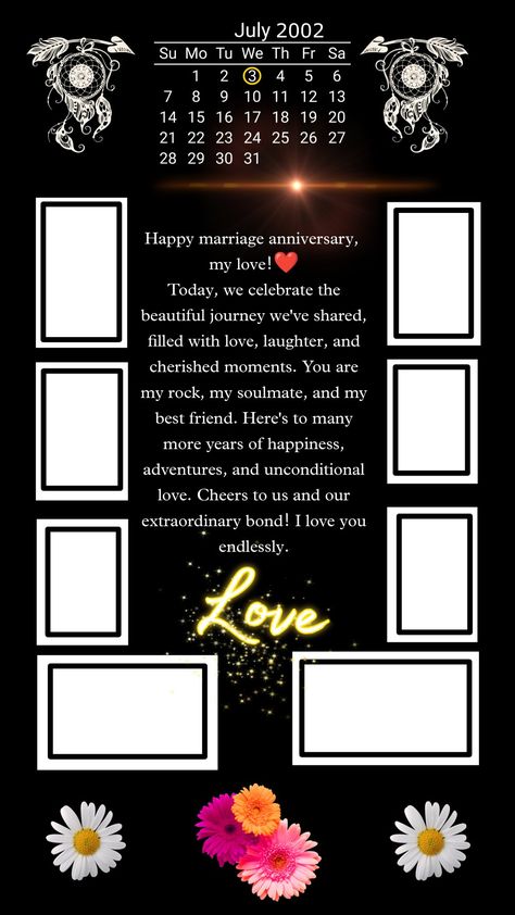 Anniversary Template Background, Happy Marriage Anniversary Frame, Happy Marriage Anniversary Photo Frame, Wedding Anniversary Background Wallpaper, Wedding Anniversary Frame Background, Wedding Anniversary Photo Frame Ideas, Marriage Photo Frame Ideas, Love Photo Frame Design, Photo Frame Template Design