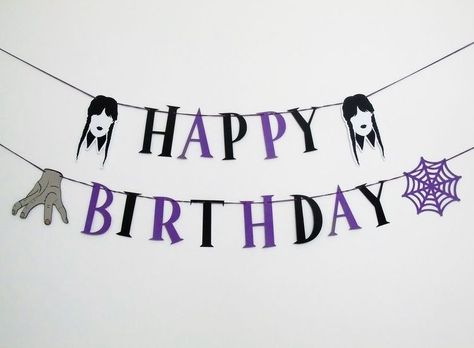 Wednesday Theme Bday Party, Wednesday Happy Birthday, Wednesday Decoration Party, Wednesday Birthday Party Theme, Wednesday Adams Birthday Party, Wednesday Themed Birthday Party, Addams Family Birthday Party, Wednesday Birthday Party, Wednesday Addams Party Ideas