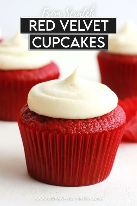 Indulge in the irresistible allure of our decadent red velvet cupcake – a symphony of rich cocoa flavor and velvety goodness. Perfectly baked and adorned, these luscious treats are a must for any dessert lover. Whether you're celebrating a special occasion or simply craving a delightful sweet moment, our red velvet cupcakes will satisfy your cravings. Explore the recipe and baking tips to create your own little pieces of heaven. Best Red Velvet Cupcake Recipe, Velvet Desserts, Pumpkin Cupcake Recipes, Red Velvet Cupcakes Recipe, Allergy Recipes, Dessert Pie Recipes, Red Velvet Cupcake, Cupcakes With Cream Cheese Frosting, Frozen Dessert Recipe