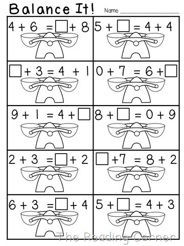 Spring Break is coming to an end :( I have been sick most of it with a Sinus Cold and BF was... Think Addition To Subtract, Equivalent Expressions, Equal Sign, Balancing Equations, Algebraic Thinking, Math Number Sense, Math Practice, Primary Maths, Second Grade Math