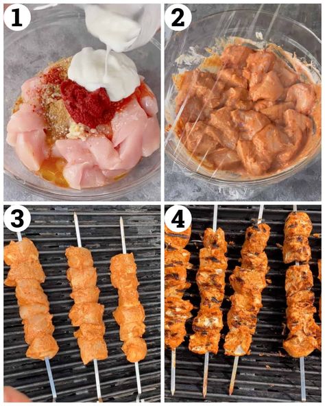 Chicken Kabobs Yogurt Marinade, Kababs Chicken Marinade, Greek Yogurt Chicken Skewers, Mediterranean Chicken Kabob Recipes, Mediterranean Chicken Kebab Recipe, Low Sodium Chicken Kabobs, Yogurt Marinated Chicken Kabobs, Medditeranean Chicken Kabobs, Mediterranean Chicken Skewers Recipes