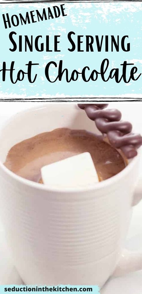 Hot Chocolate Recipes Single Serving, Single Serve Hot Chocolate Recipes, Single Hot Chocolate Recipe, One Cup Hot Chocolate, 1 Cup Hot Chocolate Recipe, Single Cup Hot Cocoa Recipe, Single Serving Hot Chocolate Recipe, Single Serve Hot Chocolate, How To Make Hot Chocolate