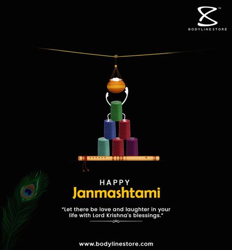 Happy Janmashtami! Let there be love and laughter in your life with Lord Krishna's blessings. #HappyJanmashtami #Janmashtami2022 #Bodylinestore Janmashtami Creative Post, Janmashtami Post, Janmashtami Creative, Stock Market Graph, Let There Be Love, Diagnostic Centre, Janmashtami Wishes, Social Media Mockup, Motivational Typography