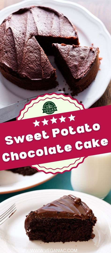 Sweet Potato Chocolate Cake, Potato Chocolate Cake, Nutritious Meal Ideas, Sweet Potato Cake Recipe, 2 Ingredient Fudge, No Bake Chocolate Cake, Infused Chocolate, Sweet Potato Chocolate, Best Sweet Potato