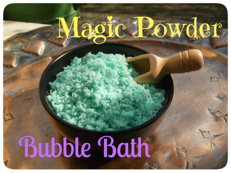 Magic Powder Bubble Bath!  DIY recipe Diy Bubble Bath, Bath Boms, Solid Bubble Bath, Bath Salts Recipe, Bath Powder, Making Books, Bubble Baths, Lush Bath, Bath Bomb Recipes