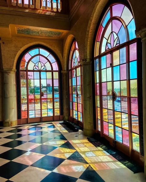 Stained Glass Windows Church, Ringling Museum, Window Stained, Stained Doors, زجاج ملون, Door Glass Design, Glass Tile Backsplash, Arched Doors, Visit Florida