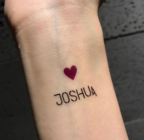 Joshua Tattoo Name, Joshua Name Tattoo, Joshua Tattoo, Joshua Name, Hip Tattoos, Hip Tattoos Women, Estilo Taylor Swift, Tattoo Board, Joshua Hong