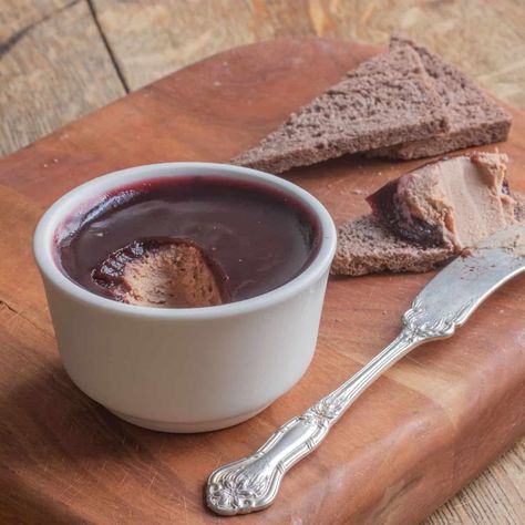 Duck Liver Mousse or Pâté with Cognac Duck Liver Pate Recipe, Organ Meat Recipes, Wild Duck Recipes, Apple Mousse, Elderberry Jelly, Liver Mousse, Duck Liver, Chicken Liver Mousse, Organ Meat