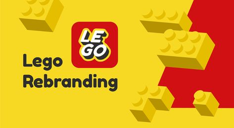 LEGO rebranding on Behance Lego Design Poster, Lego Wallpaper Pc, Lego Design Graphic, Lego Logo Design, Lego Moodboard, Lego Advertising, Lego Banner, Lego Design Ideas, Lego Poster