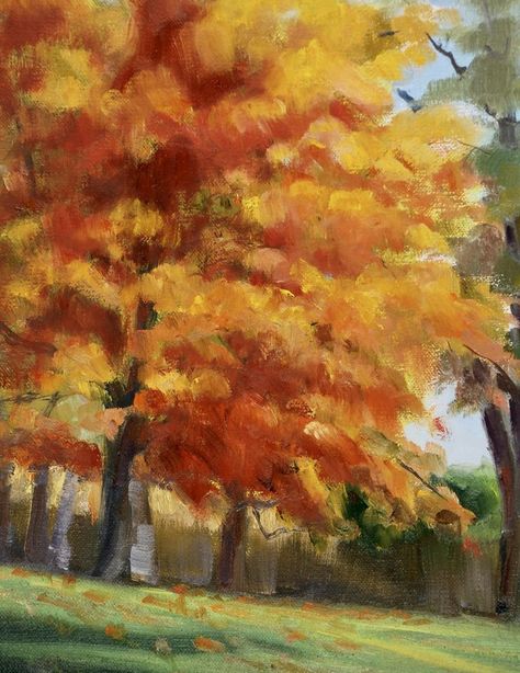 Maple Tree Landscape, Fall Tree Painting, Autumn Festival, Sugar Maple, Maple Tree, Autumn Painting, Autumn Landscape, Jolie Photo, Landscape Trees