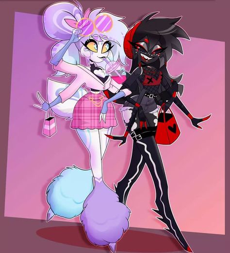 Spider Demon Oc Hazbin Hotel, Helluva Boss Outfits, Hazbin Hotel Helsa, Viziepop Art Style, Kitty Hazbin Hotel, Hazbin Hotel Spider Oc, Hellvana Boss Oc, Hellaverse Oc, Helluva Boss Base