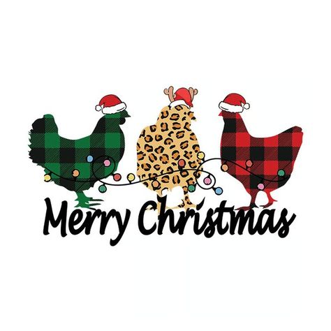 Merry Christmas Chickens Svg, Chickens Leopard and Plaid Svg - Inspire Uplift Coffee Sublimation, Chicken Illustration, Sublimation Shirt, Pvc Patches, Cute Shirt Designs, Sublime Shirt, Cricut Projects Vinyl, Christmas Coffee, Sewing Trim