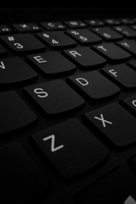 Black Technology Aesthetic, Black Computer Aesthetic, Black Tech Aesthetic, Keyboard Picture, Keyboard Photography, Typing Keyboard, Alphabet Background, Computer Photography, Keyboard Aesthetic