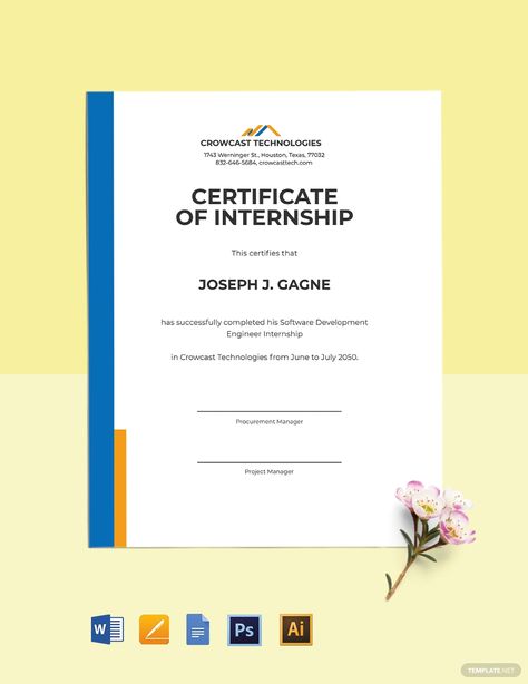 Free Software Internship Certificate Template #AD, , #affiliate, #Software, #Free, #Internship, #Template, #Certificate Internship Certificate Template, Internship Certificate, Software House, Certificate Design Template, Architectural Logo, Annual Report Design, Docs Templates, Report Design, Certificate Design