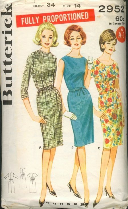 1960s Women, Rolled Collar, Sailor Dress, Detachable Collar, Miss Dress, Sewing Pattern Sizes, Slim Dresses, Dress Sewing Patterns, One Piece Dress