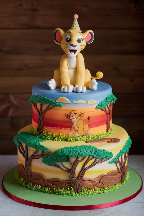 Jungle Safari Cake: Every Young Explorer's Dream Jungle Safari Cake, Jungle Trees, Safari Cake, Jungle Tree, Safari Cakes, Roi Lion, Elegant Cakes, Jungle Safari, Birthday Treats