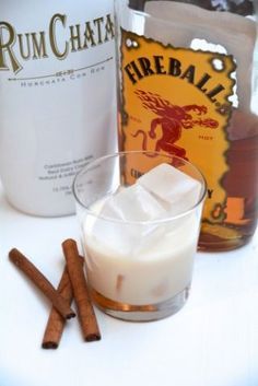 Rumchata And Fireball, Cinnamon Toast Crunch Shot, Fireball Cocktails, Fireball Drinks, Rum Chata, Fireball Whiskey, Fall Cocktails Recipes, Jello Shot, Rum Balls