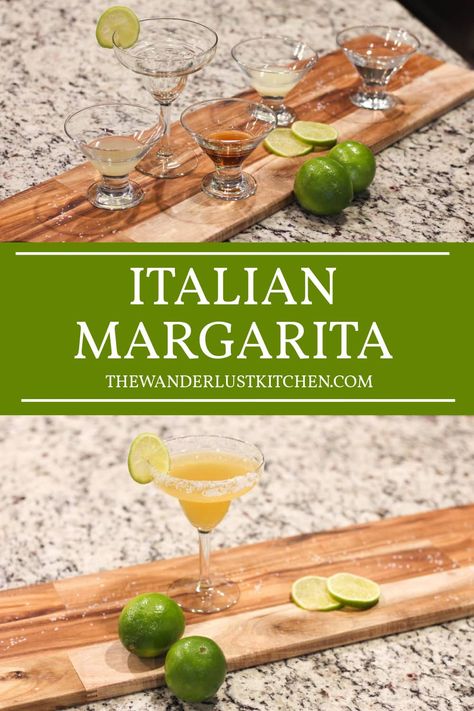 Sip into sophistication with our Italian Margarita—a symphony of tequila, amaretto liquor, and citrusy bliss. Elevate your taste buds to a whole new level of tangy delight! Italian Margarita Recipe, Amaretto Liquor, Avocado Margarita, Italian Margarita, Chicken Pesto Pizza, Italian Diet, Italian Liqueur, Lime Peel, Classic Margarita