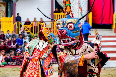 The gaiety celebrations and festivities present a plethora of opportunities to witness the normal folk dance of Sikkim. Read more about it here.... Festival Names, National Festival, Ram Image, Mask Dance, Festivals Of India, Traditional Dance, Traditional Music, Folk Dance, Jammu And Kashmir