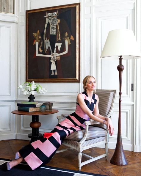 The height of Parisian chic at the home of Moda Operandi’s co‑founder | LUXX Property & design | The Times Parisian Chic Style Home, Interior Design Parisian Style, Parisian Interior Style, Parisian Style Living Room, Modern Parisian Interior, Parisian Chic Interior, Parisian Dining Room, Parisian Interior Design, Bungalow Living Room