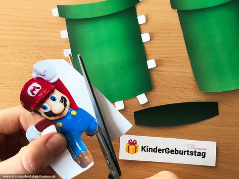 Super Mario Einladungskarten zum Ausdrucken: DIY Bastelidee Mario Birthday Party, Super Mario Party, Mario Birthday, Mario Party, Childrens Birthday Party, Mario Kart, Diy Invitations, Mario Bros, Super Mario