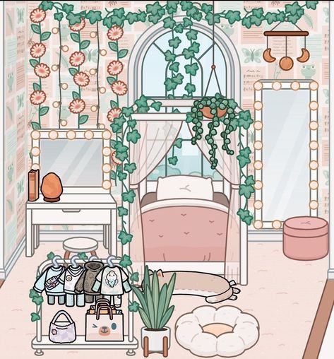 Toca Boca Master Room Ideas Aesthetic, Toca Boca Big Sister Room Ideas, Toca Boca Room Ideas Big Family House Bedroom Teen, Toca Boca Bed Rooms Ideas, Mom Room Toca Boca, Toca Boca Teen Room Ideas Big Family House 3rd Floor, Toca Boca Room Ideas Summer, Room Idea Toca Boca, Triplet Room Ideas