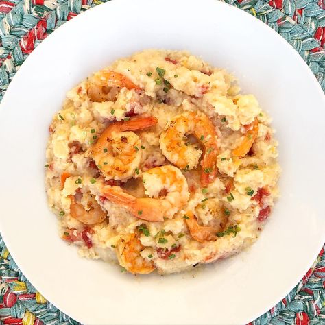 Crock Pot Shrimp And Grits, Crockpot Shrimp And Grits, Soul Food Seasoning, Crock Pot Shrimp, Crock Pot Chicken And Dumplings, Quick Grits, Food Seasoning, Cold Weather Comfort Food, Potted Shrimp