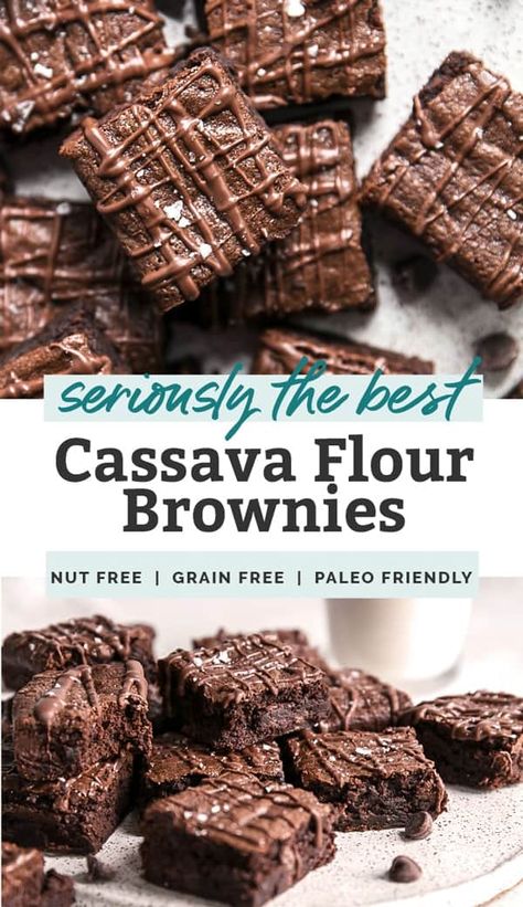 Cassava Pone, Cassava Recipe, Cassava Flour Recipes, Grain Free Brownies, Lectin Free Foods, Fit Mitten Kitchen, Perfect Brownies, Lectin Free, Paleo Baking