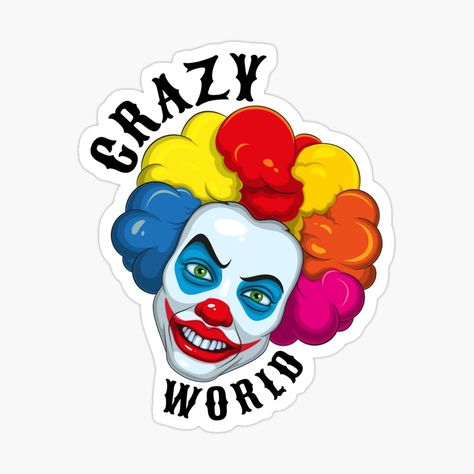 World Sticker, Ronald Mcdonald, Sticker Design, Magnets, Drawings, For Sale, Fictional Characters, Design, Art