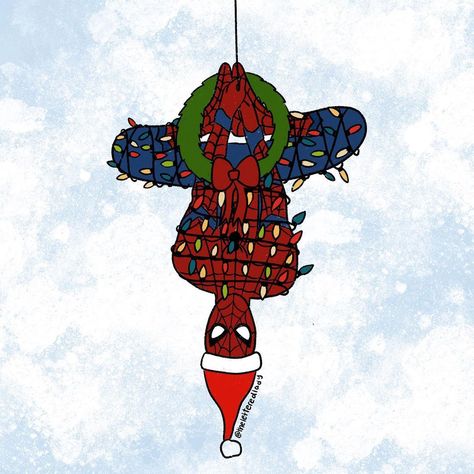 Merry Christmas Spiderman, Spiderman Christmas Drawing, Christmas Wallpaper Spiderman, Spider-man Christmas, Spider Man Christmas Wallpaper, Spiderman Christmas Wallpaper, Seasons Wallpaper, Spider Man Christmas, Marvel Christmas